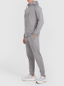 Ensemble de survêtement en molleton tie-dye pour homme, ensemble premium noir avec sweat à capuche et pantalon de jogging pour homme, survêtement chaud d'hiver, vêtements de sport, logo personnalisé - Product Image 2