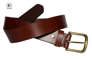 Ceinture en cuir de vachette pour homme, finition premium, avec boucle en acier, durable et écologique, style formel pour un usage quotidien moderne - Product Image 3