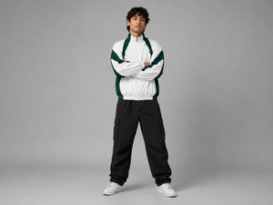 Men's Wholesale Customizable Color Blocking <b>Racer</b> Starter Windbreaker <b>Jacket</b> zipper Closure Windproof Sporty Loose fit custom - Product Image 5
