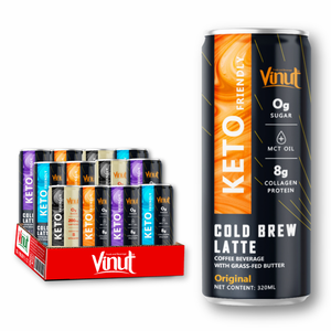Boisson à café VINUT Keto 320ml - Arabica & Robusta, sans OGM, sans produits laitiers, directement en usine, OEM/ODM disponible - Product Image 1