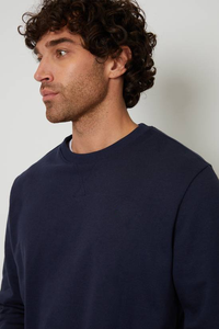 Wholesale High Quality Winter Plain Dyed O-Neck <b>Sweatshirt</b> Pullover OEM Custom Logo 100% Cotton Casual <b>Sweatshirt</b> for Men - Product Image 6