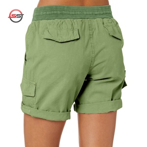 Shorts de Cintura Alta con Efecto Levanta Glúteos para Mujer, Shorts de Verano 2026, Oferta, Color Sólido, Tejidos, Sexys, con OEM - Product Image 2