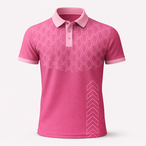 Camisa de Golf para Hombre de Alta Calidad, Nueva, Verano, Casual, 100% Algodón Tejido, Manga Regular, Impresión por Transferencia de Calor, Transpirable, Ecológica - Product Image 4
