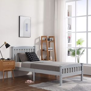 Struttura letto singolo moderna verticale grigia, misura twin, realizzata in pino - Codice sostitutivo 80721709 - Product Image 5