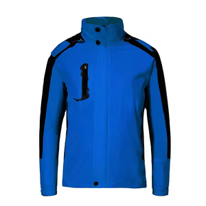 2026 Customized <b>Men's</b> Softshell <b>Jacket</b> High Quality Plus Size Stand Collar Waterproof Windproof Reflective Outdoor Windbreaker - Product Image 2