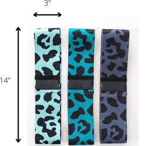 Bandes d'exercice personnalisées avec logo, antidérapantes, en tissu élastique, pour les hanches et les fessiers, ensembles de bandes de résistance pour les jambes et les fesses - Product Image 3