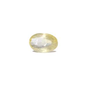 Natural Yellow Sapphire 6.3 Carat Oval Cut Loose Gemstone for Fine Jewelry - Product Image 1