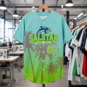 Camisetas de Béisbol de Alta Calidad Salstar al por Mayor, Camisetas de Moda con Logotipo del Equipo, Uniformes de Béisbol de Tendencia, Tela de Secado Rápido - Product Image 6