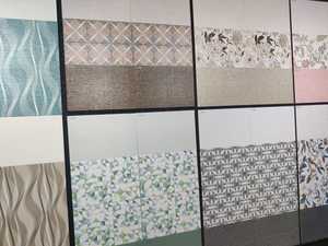 กระเบื้องตกแต่งผนังภายในขนาด 300 x 600 มม. เซรามิกเคลือบเงา กระเบื้องขอบลายดอกไม้และเรขาคณิตสำหรับห้องน้ำ - Product Image 1