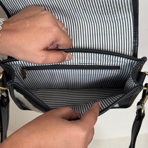 Nouveau à la mode zèbre imprimé Animal rayé Design cuir de vachette sacs à bandoulière pour femmes en cuir véritable cartable sac à main de luxe - Product Image 6