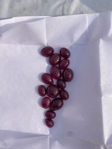 15 Rubíes Naturales de Kenia – Formas Mixtas Ovaladas y en Forma de Pera, Gemas Rojas para Joyería - Product Image 5