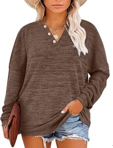 Pull-over unisexe grande taille à manches longues et col rond, coupe classique, 100 % coton, anti-plis, en molleton, pour l'hiver, tailles L-4XL - Product Image 1
