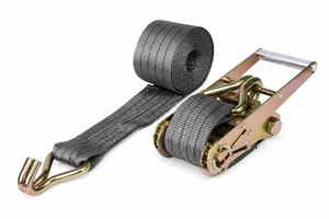 Correa de Sujeción de Carga Personalizada de 4 Pulgadas (100 mm) con Ganchos Planos, Cinta de Poliéster de Alta Resistencia de 10000 kg, con Trinquete, Certificación CE/GS - Product Image 5