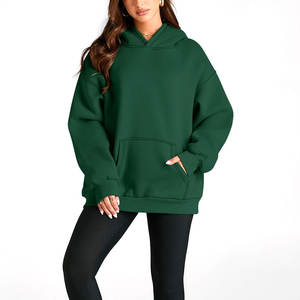 Sudaderas con Capucha y Sudaderas Lisas para Mujer con Impresión de LOGO Personalizada, 100% Algodón Terry, Estilo Holgado, de Alto Gramaje - Product Image 5