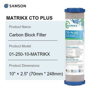 MATRIKX CTO PLUS ไส้กรองคาร์บอนบล็อก 10 นิ้ว - Product Image 2