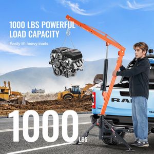 Grúa Hidráulica para Camión de 8 Toneladas, Capacidad de 1000 Libras, Montaje con Enganche Giratorio de 360°, Tres Capacidades de Brazo de 500 Libras - Product Image 2