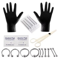 1 Kit de Piercing Corporel Jetable en Titane G23 pour le Nez – Bijoux Tendance pour Fêtes et Mariages – Vente en Gros