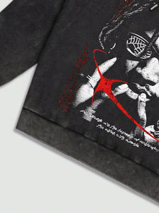 เสื้อฮู้ดดี้สตรีทแวร์ผ้าคอตตอนหนานุ่มทรงโอเวอร์ไซส์สำหรับทุกเพศ พร้อมปักลายพิมพ์โลโก้ตามสั่ง - Product Image 5