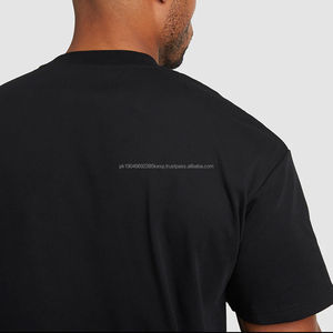 Camiseta de Hombre de Color Sólido, Estilo Urbano, Talla Grande, para Adultos, Fabricantes Profesionales, Camisetas de Hombre con Hombros Caídos, OEM - Product Image 3