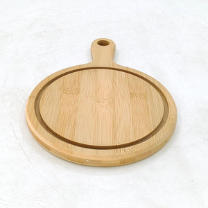 Planche à pizza en bois massif personnalisée, pelle à pizza et ensemble de coupe-pizza, planche à découper multifonctionnelle pour pizza, fromage et pain - Product Image 5