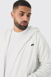Nouveaux sweats à capuche décontractés et confortables pour hommes, grande taille, blancs, 100 % coton French Terry respirant 400 GSM, avec logo personnalisé, couleur unie - Product Image 3