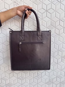 Nouvelle collection : Sac fourre-tout en cuir véritable, motif Halloween élégant, style bohème noir, deux poignées, fermeture éclair, sac à main pour femme - Product Image 4
