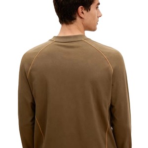 Men's Custom logo <b>Raglan</b> <b>Sleeve</b> Panel Design Long <b>Sleeve</b> <b>T</b>-<b>shirt</b> Contrast Color Top stitching Decoration <b>t</b> <b>Shirt</b> for Men - Product Image 2