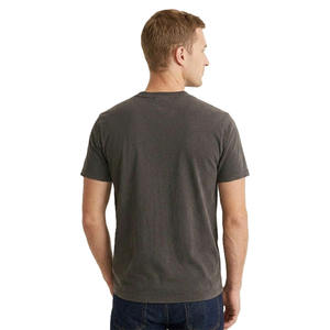 T-shirt de luxe pour homme avec logo personnalisé en strass, 100 % coton épais, motif oiseau en cristal, vente en gros OEM - Product Image 4