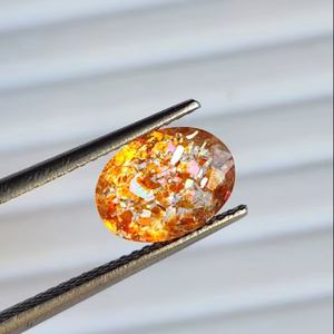 Confeti de Piedra Solar de Alta Calidad, Multicolores, Brillantes, en Forma Ovalada, Rellenos con una Mezcla Atractiva de Varios Colores Bonitos para Joyería - Product Image 2