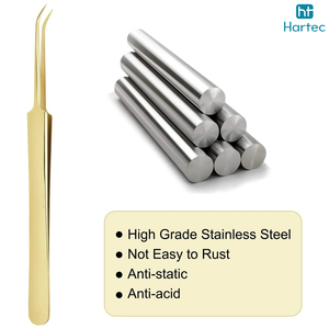 Thickened Stainless Steel Grafted Tweezers, Pointed Tip Plucking Eyebrows, And Eyelashes Extension High-Precision Tweezers Set - Product Image 3