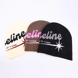 Sialkot Made Beanie Hat Knit <b>Winter</b> <b>Cap</b> With Logo Embroidery Street Style Unisex Adult 56-58CM Casual Wear Beanie Wear - Product Image 1