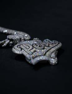 Colgante de Moissanita de Plata 925 de Alta Calidad Personalizado, Joyería Hip Hop, Collar con Incrustaciones de Diamantes, Colgante de Moda Chapado en Oro GRA - Product Image 5