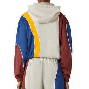 <b>Men</b>’s Custom Multicolor Windbreaker Shorts Set <b>Lightweight</b> Hooded <b>Jacket</b> Color Block Athletic Outdoor Sportswear Casual - Product Image 5