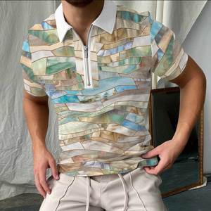 Camisetas Polo para Hombre, Tallas Grandes, Cuello Redondo, 100% Algodón, Logotipo Personalizable para Ropa Masculina - Product Image 3