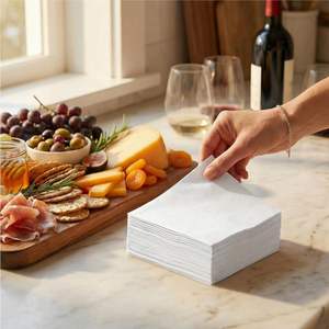 Servilletas de Papel de Bambú Premium de 3 Capas, Servilletas Desechables para Aerolíneas, Servilletas de Mesa Desechables de Alta Calidad - Product Image 1