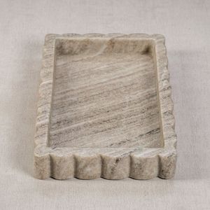 Hexagon Travertine Decorative Tray Natural Stone Organizer Tray Geometric Marble Tray <b>Coffee</b> <b>Table</b> Accent Vanity Tray Luxury new - Product Image 2