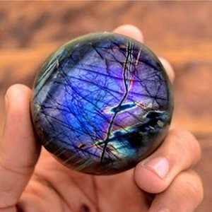 Cristales al por mayor: Labradorita pulida curativa, piedra de labradorita de forma libre, bola de cristal de labradorita. - Product Image 1