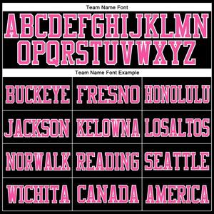 Camiseta de Fútbol Personalizada Negra, Rosa y Blanca, Auténtica, de Malla Transpirable, Secado Rápido, Ligera, para Deportes de Equipo - Product Image 3