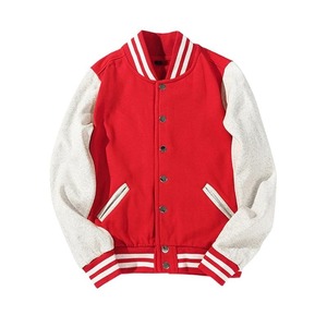 100 % Wool Women Fashion Letterman Baseball Varsity Jacket Custom High Quality Leather Sleeves Baseball Jacket - Product Image 1
