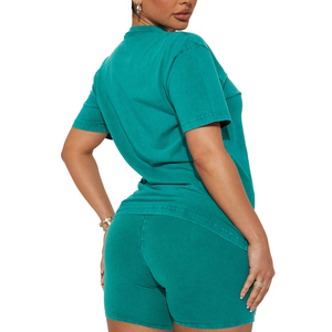 Shorts de Lino para Mujer 2026, Casuales, de Cintura Alta, Pierna Ancha, Transpirables, para Playa, con Bolsillos, Logotipo Personalizado - Product Image 5
