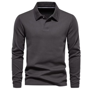 Chemise à manches longues pour homme, coupe ajustée, couleur unie, douce, extensible, respirante, légère, décontractée, pour tous les jours, anti-rides, tricotée - Product Image 2