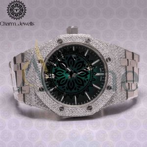 Charm_Jewells Luxury Stainless Steel <b>Watch</b> 42mm Round Case Sapphire Crystal Analog Dial Luminous Folding Clasp Unisex - Product Image 1