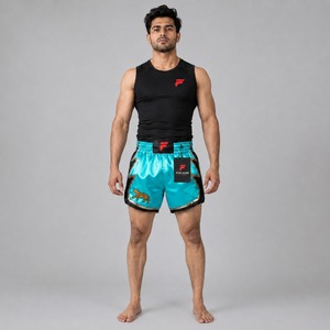Durable Muay <b>Thai</b> <b>shorts</b> featuring reinforced seams comfortable fit and premium quality for regular martial arts practice - Product Image 1