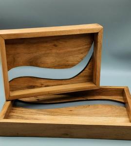 Bandeja de Servir Rectangular de Madera Natural Hecha a Mano, Moderna y Ecológica, para Uso en el Hogar, Restaurantes y Hoteles - Product Image 4