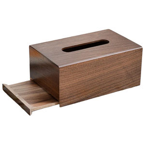 Boîte à mouchoirs en bois d'acacia avec couvercle, design luxueux, faite à la main, écologique, organisateur multifonction, vente chaude, haute qualité, pour table - Product Image 6