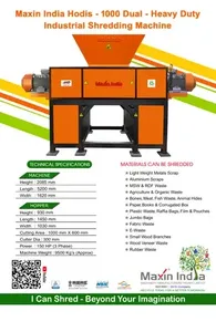 เครื่องย่อยโลหะแบบสองเพลาสำหรับงานอุตสาหกรรมหนัก รุ่น Elite Demand Heavy Duty Industrial Purpose - Product Image 5