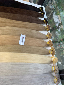 Extensiones de Cabello de Queratina Súper Dobles, Precio al por Mayor, Cabello Vietnamita, Color Decolorado # 2 a 2 # Extremos gruesos de PLA - Product Image 6