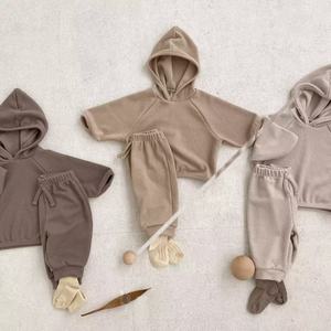 Chándal de algodón con capucha para niños, conjunto de ropa de invierno, chándal personalizado - Product Image 2