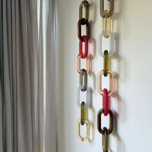 Décoration d'intérieur contemporaine en forme d'hibou ange, surdimensionnée, en résine tricolore, écologique et faite à la main - Product Image 1