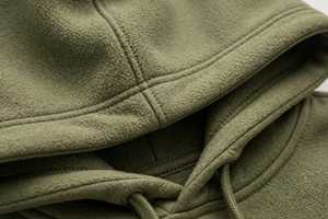 PADA PRIME Setelan Olahraga Pria Hijau Zaitun Ramah Lingkungan 100% Katun Berkerudung, Model Longgar Kasual, Hoodie Sweatshirt Lengan Panjang - Product Image 3